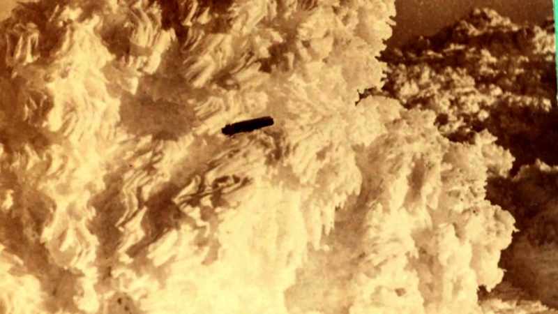 The object is huge, oblong