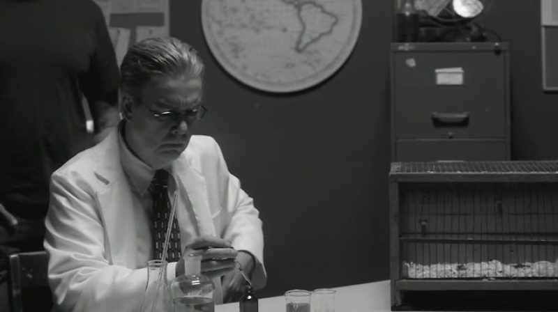 The objects in his lab appear to be breathing