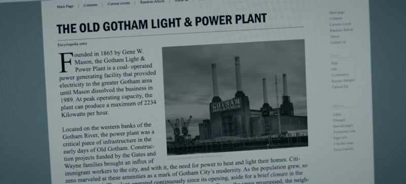 The old Gotham Light and Power facility