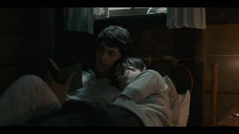 The old husband sleeps by his wife