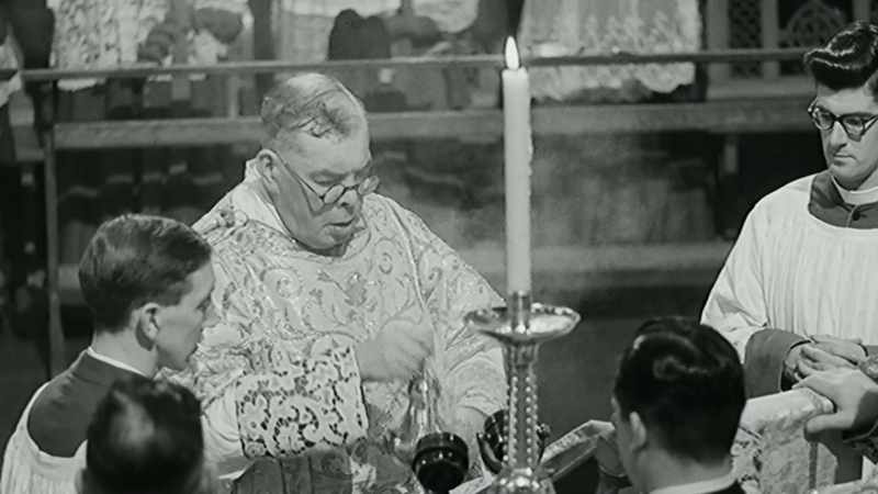 The old Latin mass with incense
