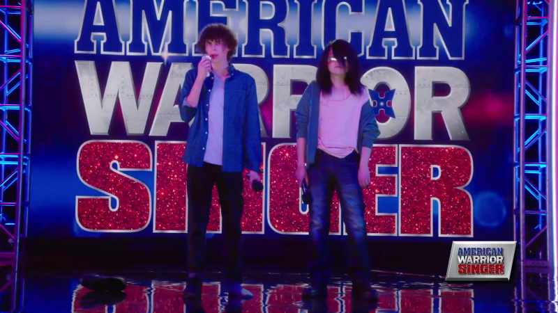 The one second of singing before you got flattened