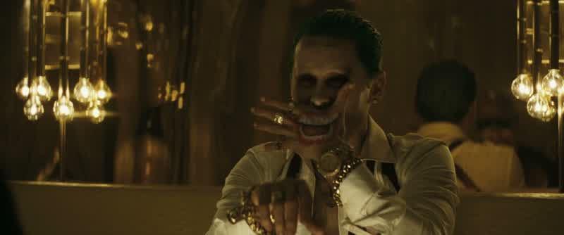 I love this guyHe's so intenseCROWD CHEERINGMAN 1 Mmm You're a lucky manYou got a bad bitchOh that she isThe fire in my loinsThe itch in my crotchThe one the only the infamous Harley QuinnWHISTLESOh