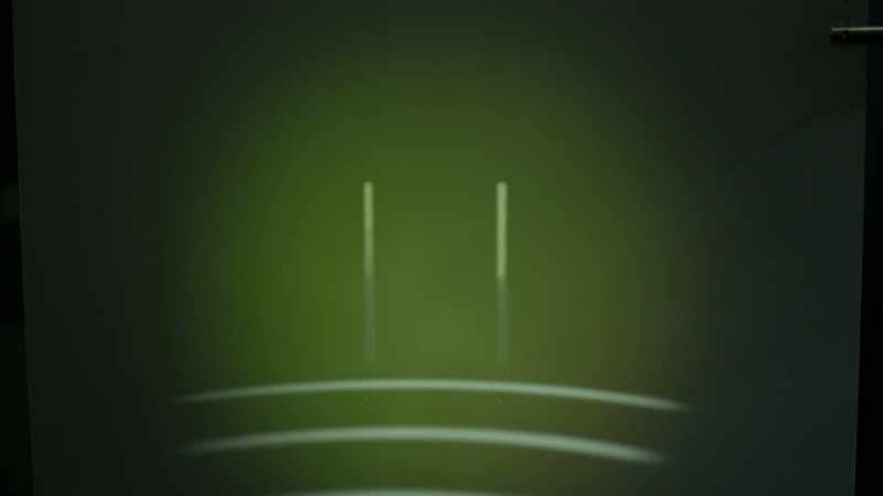 The one that two waves would make when they overlapped