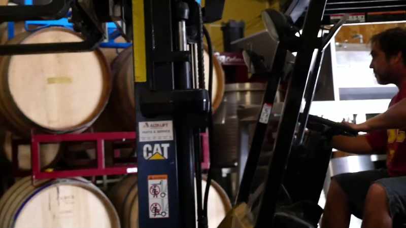 The other day we had to change something on our fork lift