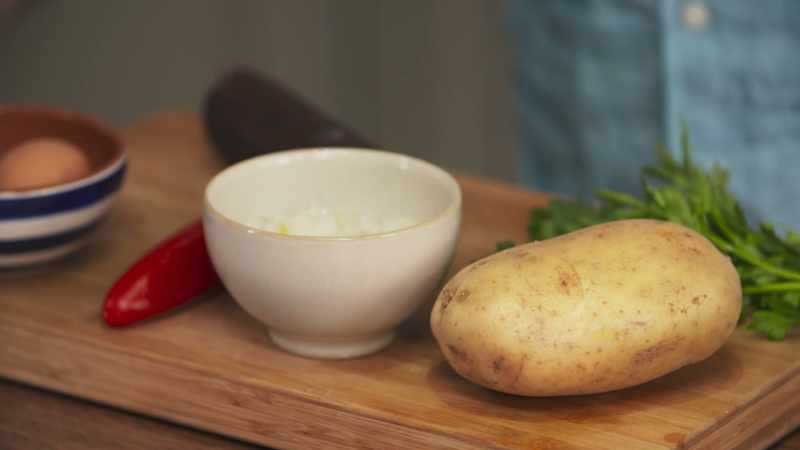 The other ingredients are: a potato