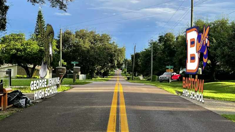 The other side is zoned for Bartow