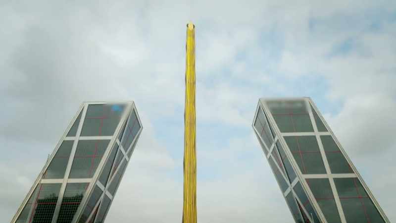 The outside would feature 42 vertical stripes made