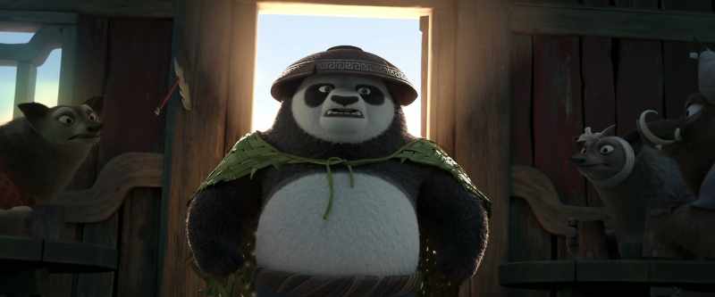 The panda's back