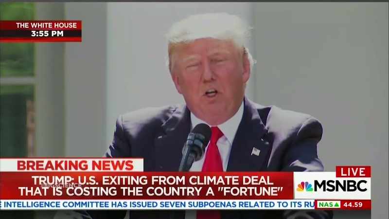 >> THE PARIS ACCORD, WE'LL BE