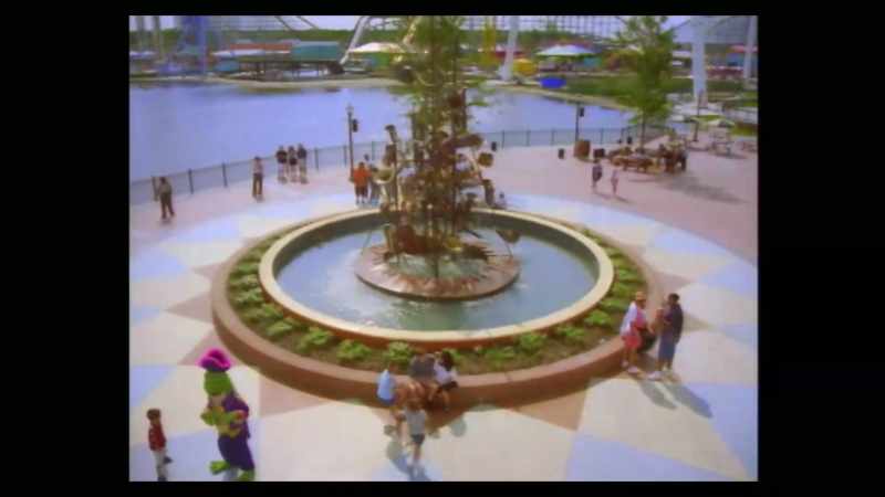The park had several themed sections