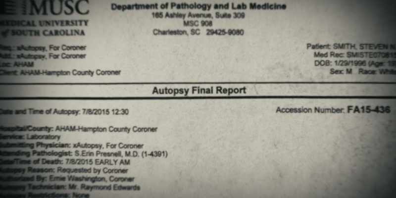 The pathologist had issued a report