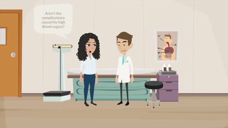The patient asks the doctor, aren't the complications