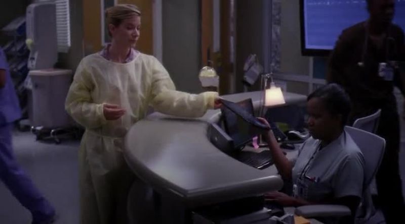 The patient in bed four is awake
