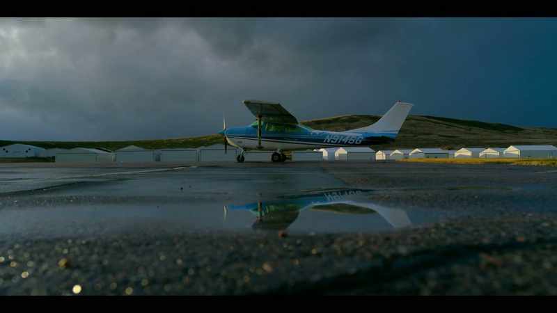 The pilot was there on the ground with the plane