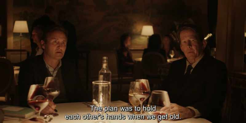 The plan was to hold each other's hands when we get old