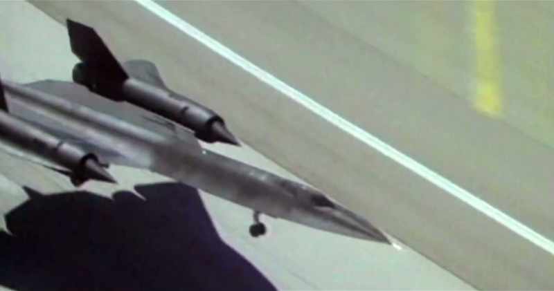 The plane accelerates with the roar of a tornado