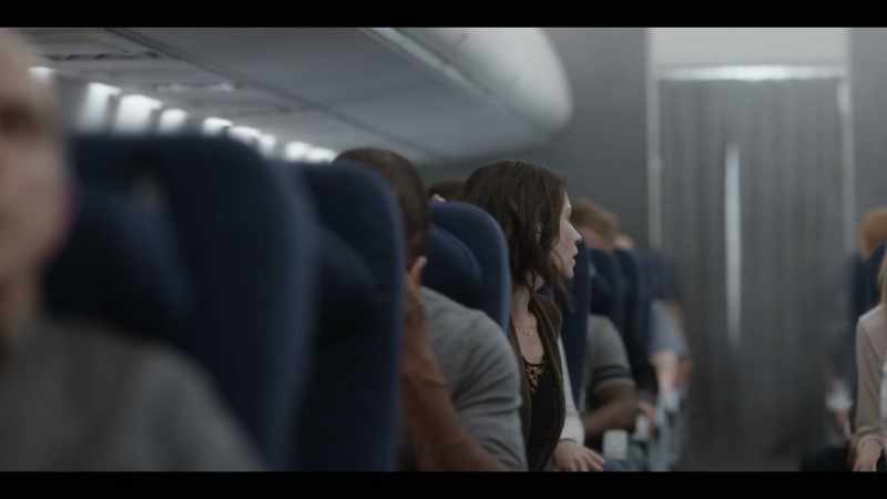 The plane's already descending