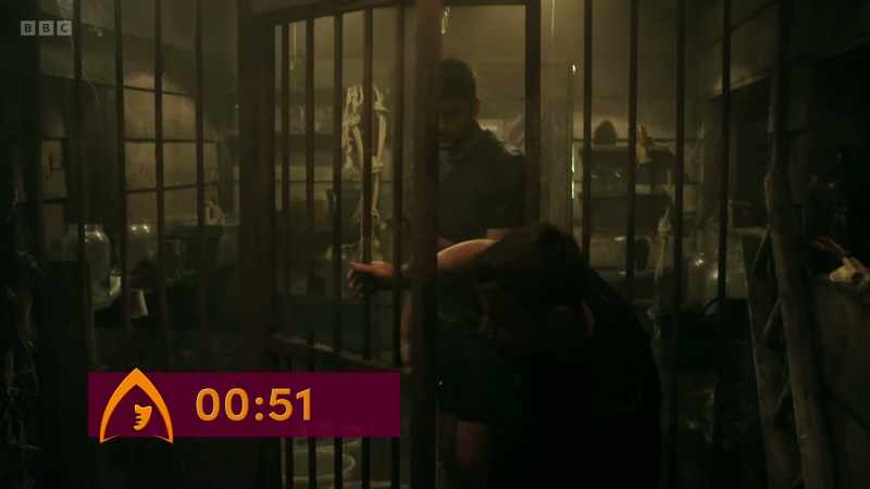 The players are locked in separate cages