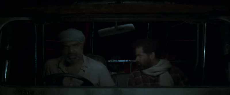 The policeman picked up a guy on his way