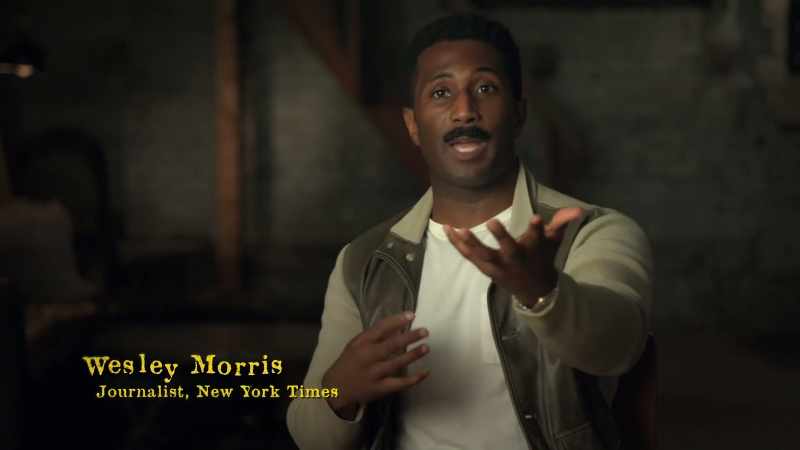 The preacher says something