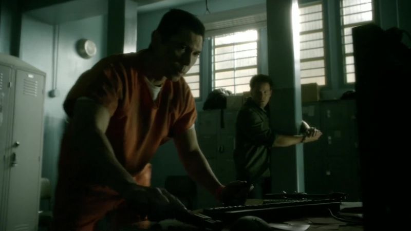 The prisoners all wear I.D. bracelets