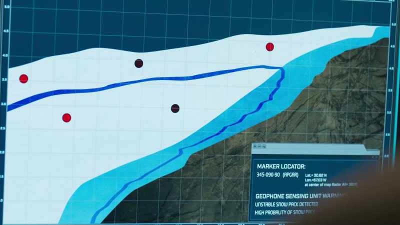 The program can predict when an avalanche will happen