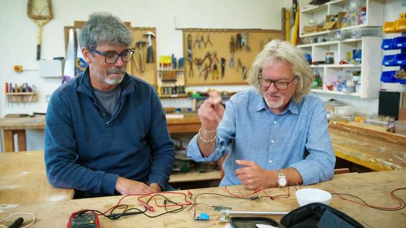 The rain sensor, the relay, the solenoid