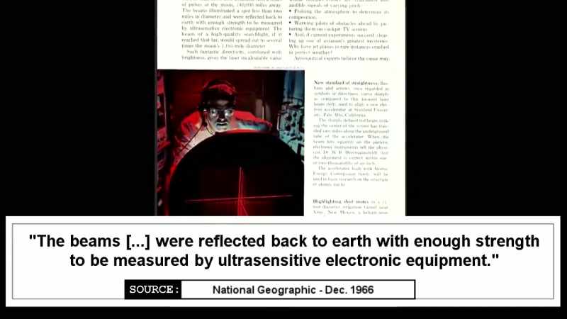 The rays were reflected back to Earth