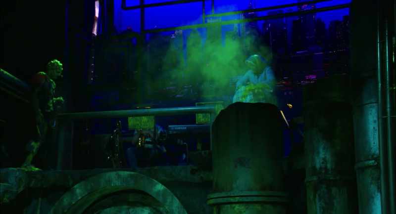 The recycling plant is just (sniffing)