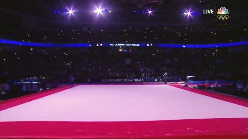 The reigning Olympic all-around champion, Gabrielle Douglas!