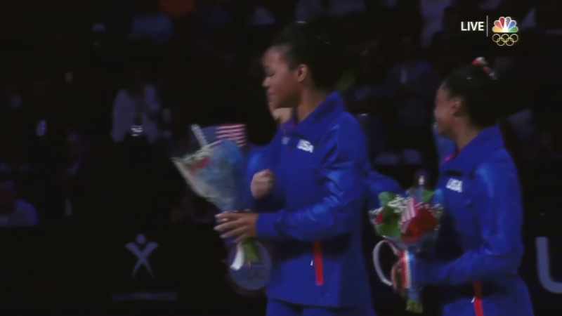 The reigning world champion on bars