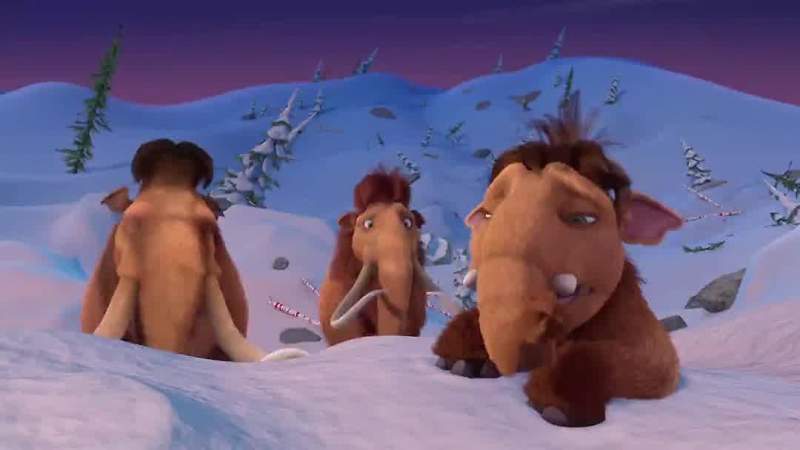 The reindeer fly up here