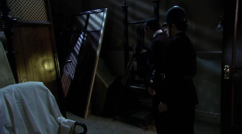 The remains of the false elevator