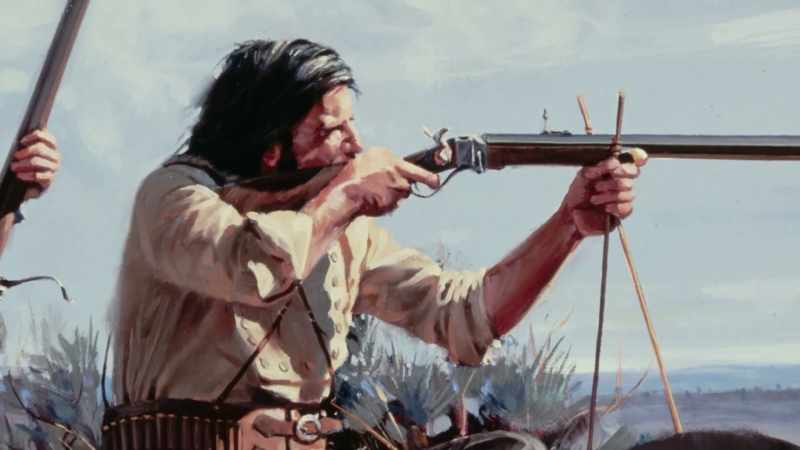 The rifles weighed 12 to 16 pounds