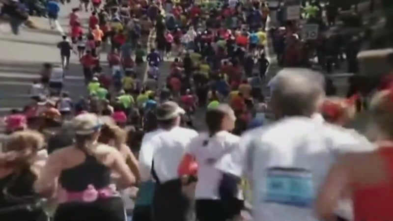 The runners are coming through all the towns