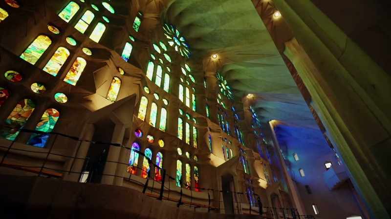 The Sagrada Familia, it's evolving as it's being built