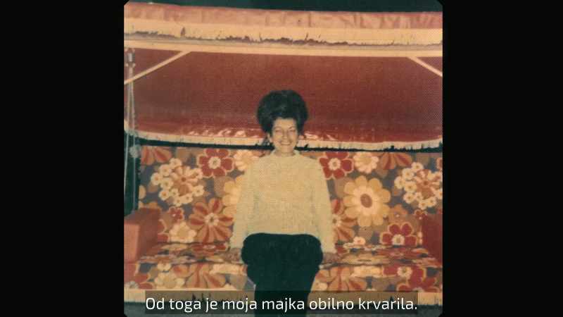 The same beating caused my mother to lose blood