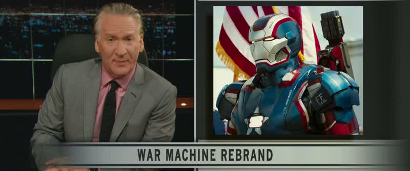 The same suit but painted red white and blueLook at that And they also renamed him Iron PatriotYou know just in case the paint was too subtle