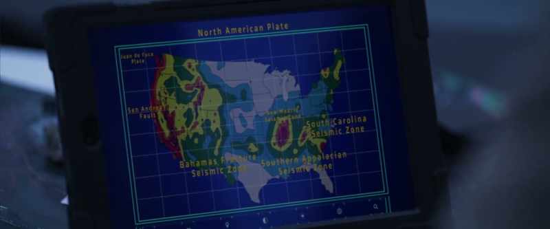 The satellite imagery is showing buckling