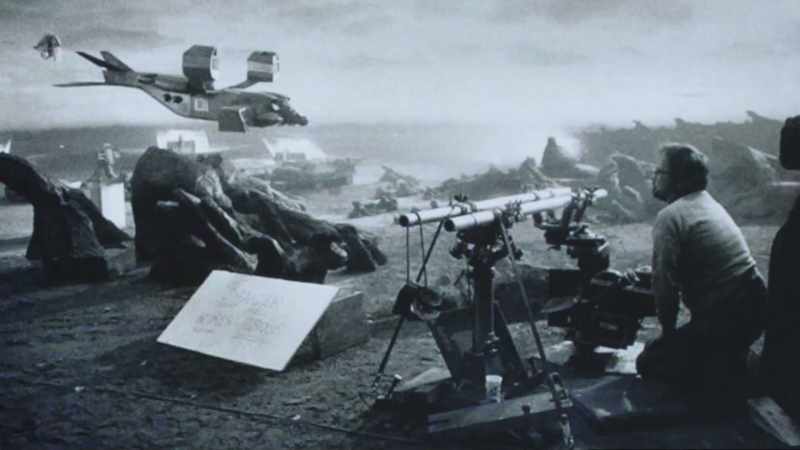 The scene of the tumbling dropship