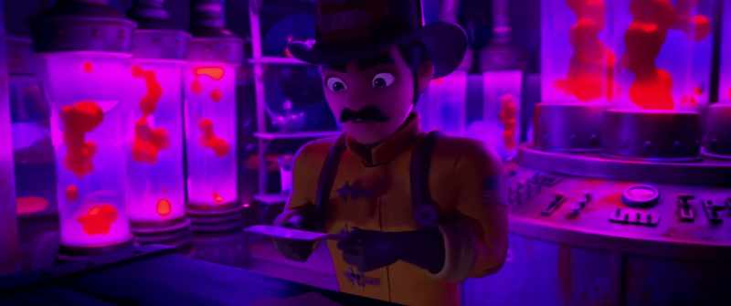 The scientist is a failed artist who's looking for revenge