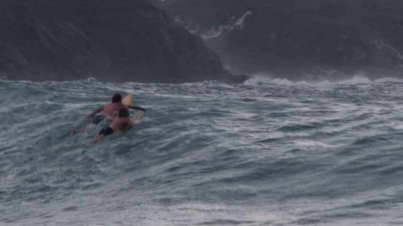 The sea was different that day