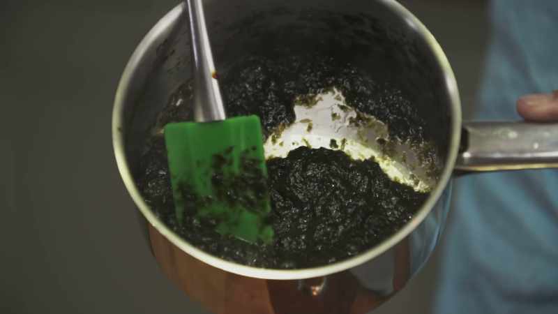 The seaweed is done. It can go