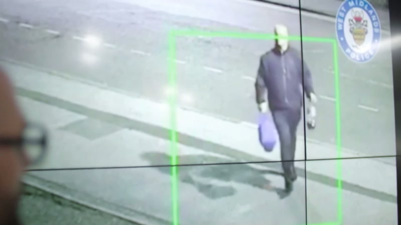 The second camera tracked him to a local park still holding the bag