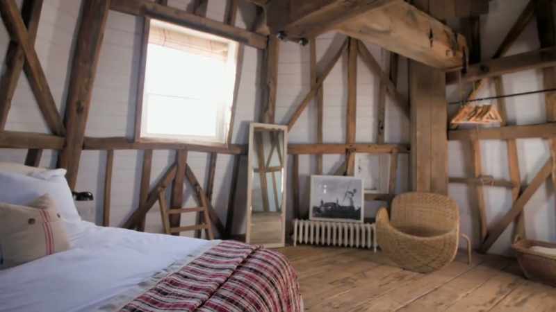 The second floor is where the windmill's sails and cogs