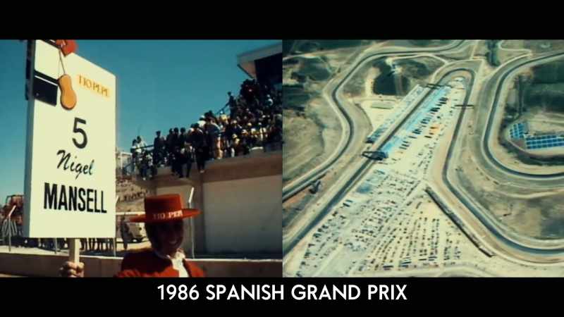 The second round in Spain, Nigel and Ayrton