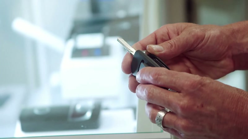 The secret camera was hidden in a car key
