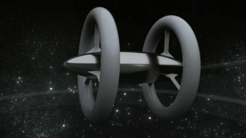 The ship itself would be enclosed in its own space-time bubble