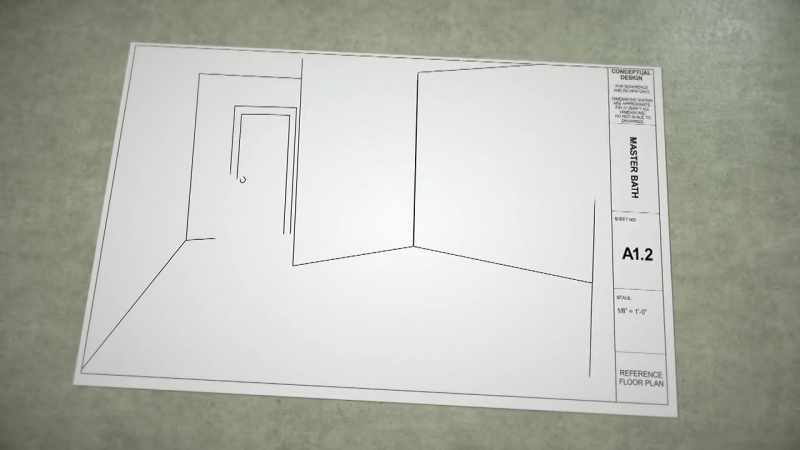 The shower and the tub are going to be side by side